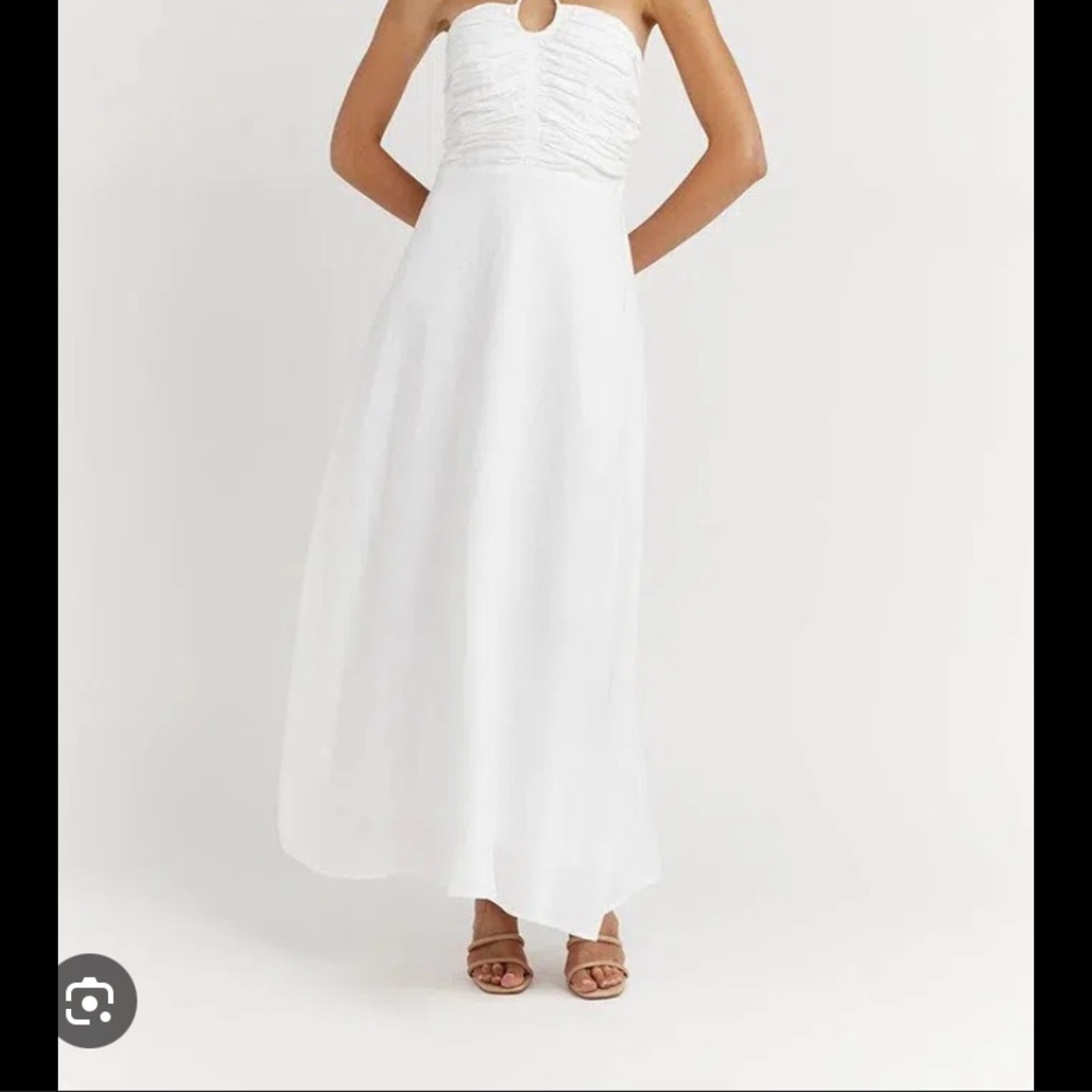 DISSH flow halter midi dress